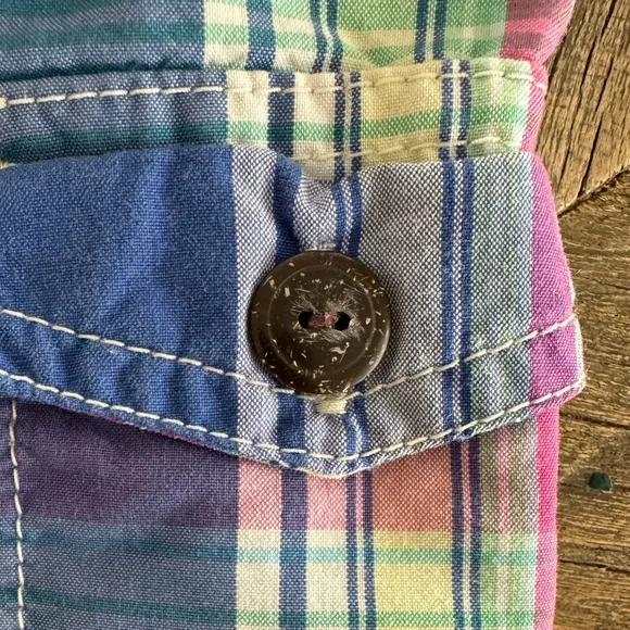 Polo by Ralph Lauren Blue and Pink Plaid Shorts - Picture 6 of 6